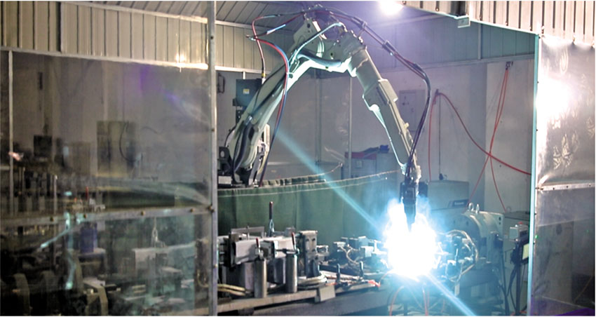Automated aluminum welding equipment
